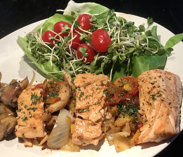 Saumon et Petits Légumes Sautés 4