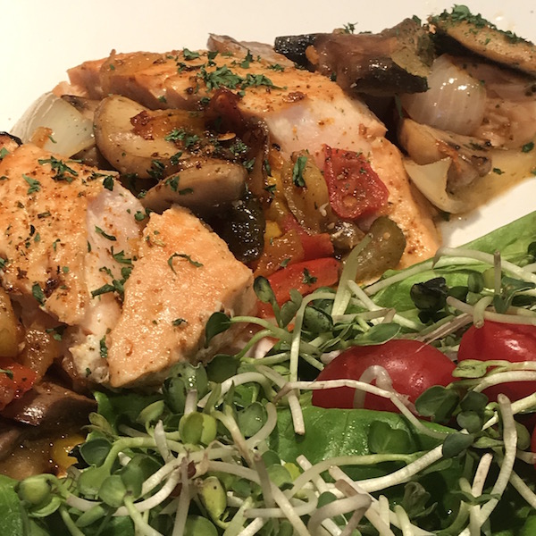 Saumon et Petits Légumes Sautés 7