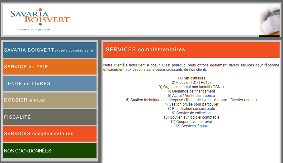 Savaria Boisvert Experts Comptables en Ligne 