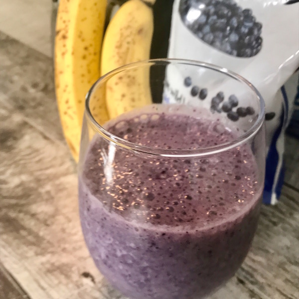Smoothie aux Bleuets et Bananes 1
