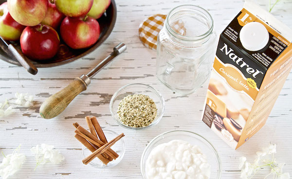 Smoothie Protéiné au Pomme Fromage et Caramel Latte 1