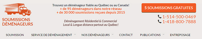 Soumissions D&eacute;m&eacute;nageurs en Ligne