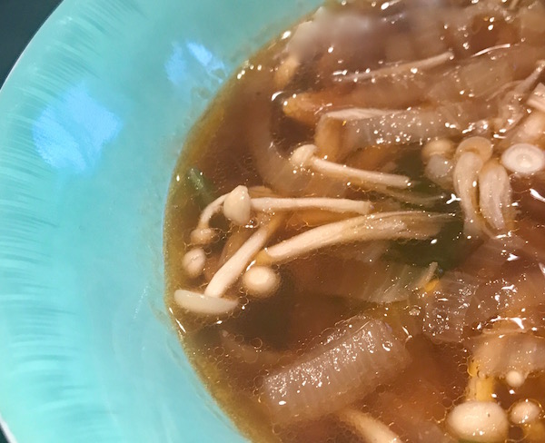 Soupe Asiatique, Poulet et Champignons 5