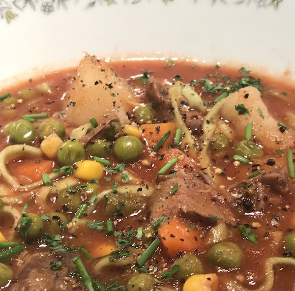 Soupe au Boeuf et aux Légumes 