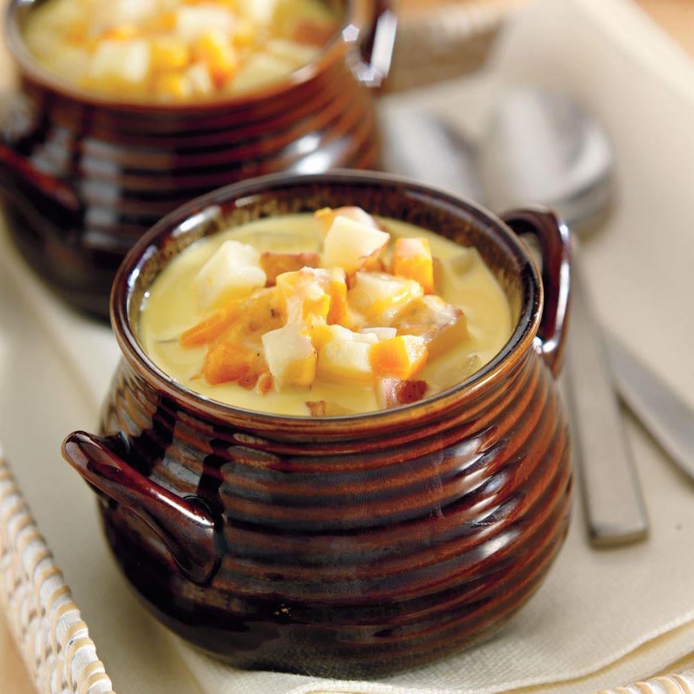 Soupe Au Cheddar Et Aux Pommes De Terre