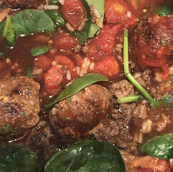 Soupe aux Tomates, Boulettes Piquantes