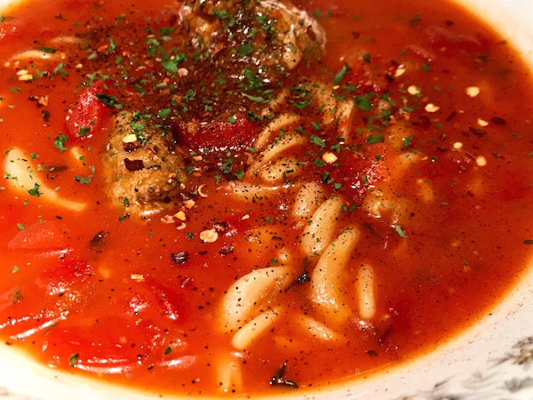 Soupe aux Tomates et Boulettes de Boeuf 3