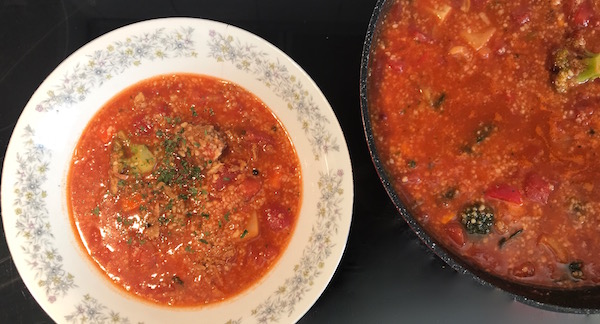 Soupe aux Tomates, Légumes et Couscous 1