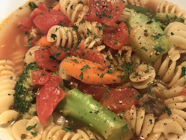 Soupe avec Légumes du Jardin 2