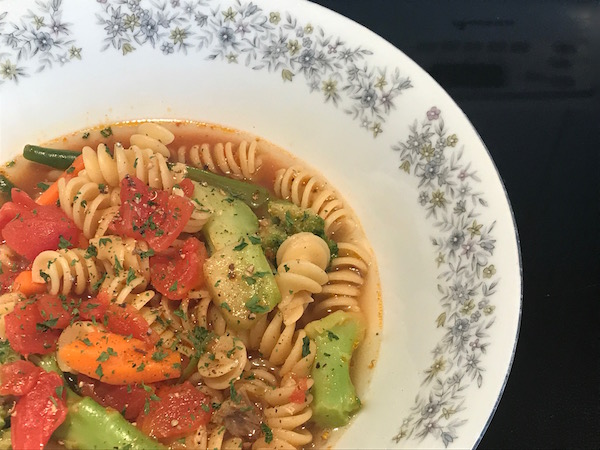 Soupe avec Légumes du Jardin 2