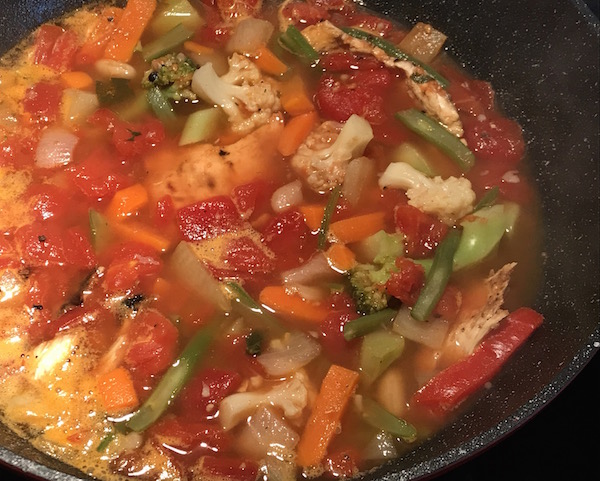 Soupe avec Légumes du Jardin et aux Tomates 2