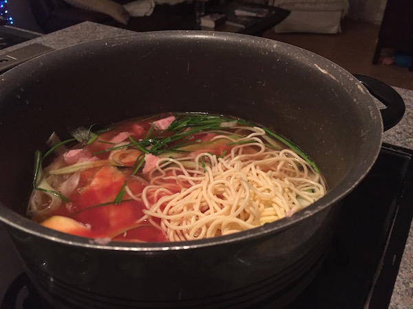 Soupe avec les restes economique 4
