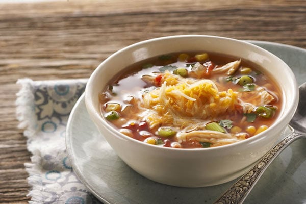 Soupe mexicaine au poulet