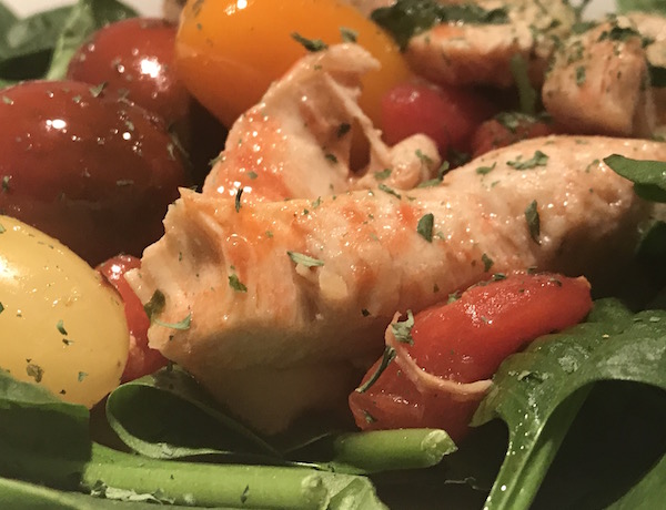 Soupe Tomates, Épinards et Poulet 1