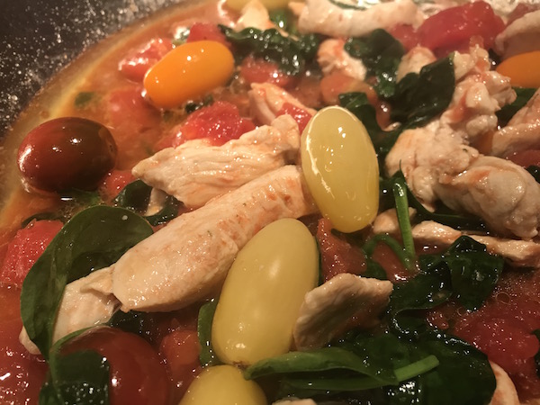Soupe Tomates, Épinards et Poulet 5
