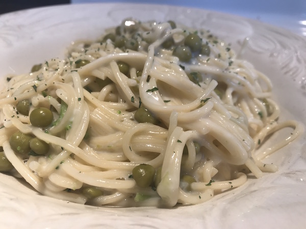Spaghetti Sauce Béchamel, Petit Pois 1