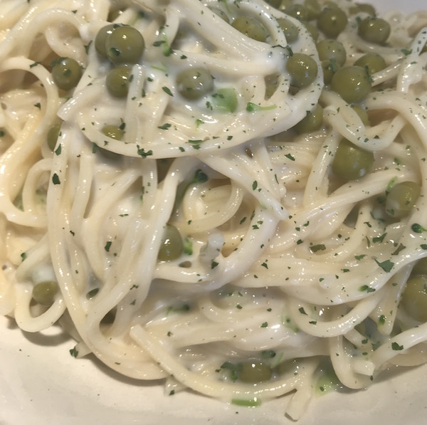 Spaghetti Sauce Béchamel, Petit Pois 4