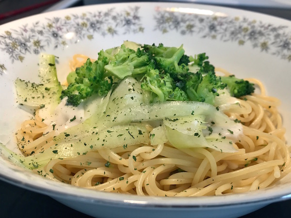 Spaghetti Sauce Blanche et Brocoli 