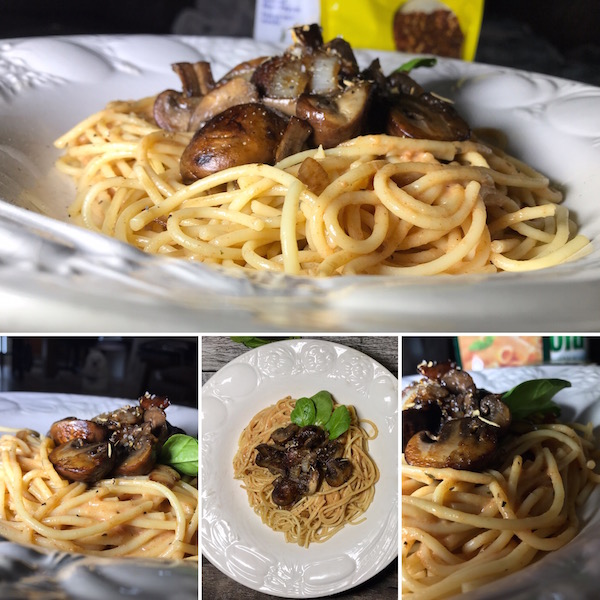 Spaghetti Sauce Rosée et Champignons 11