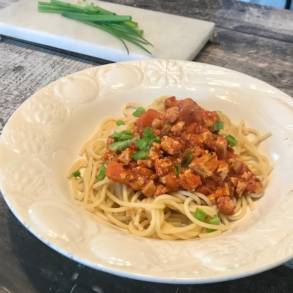 Spaghetti Végétarien au Tofu 1