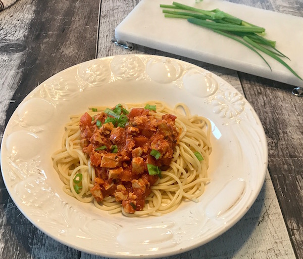 Spaghetti Végétarien au Tofu 5