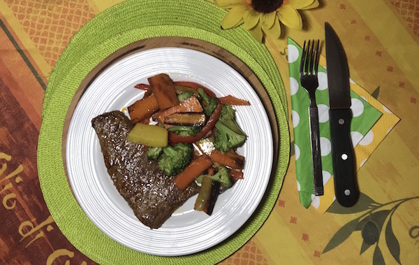 Steak et Sauté de Légumes 2