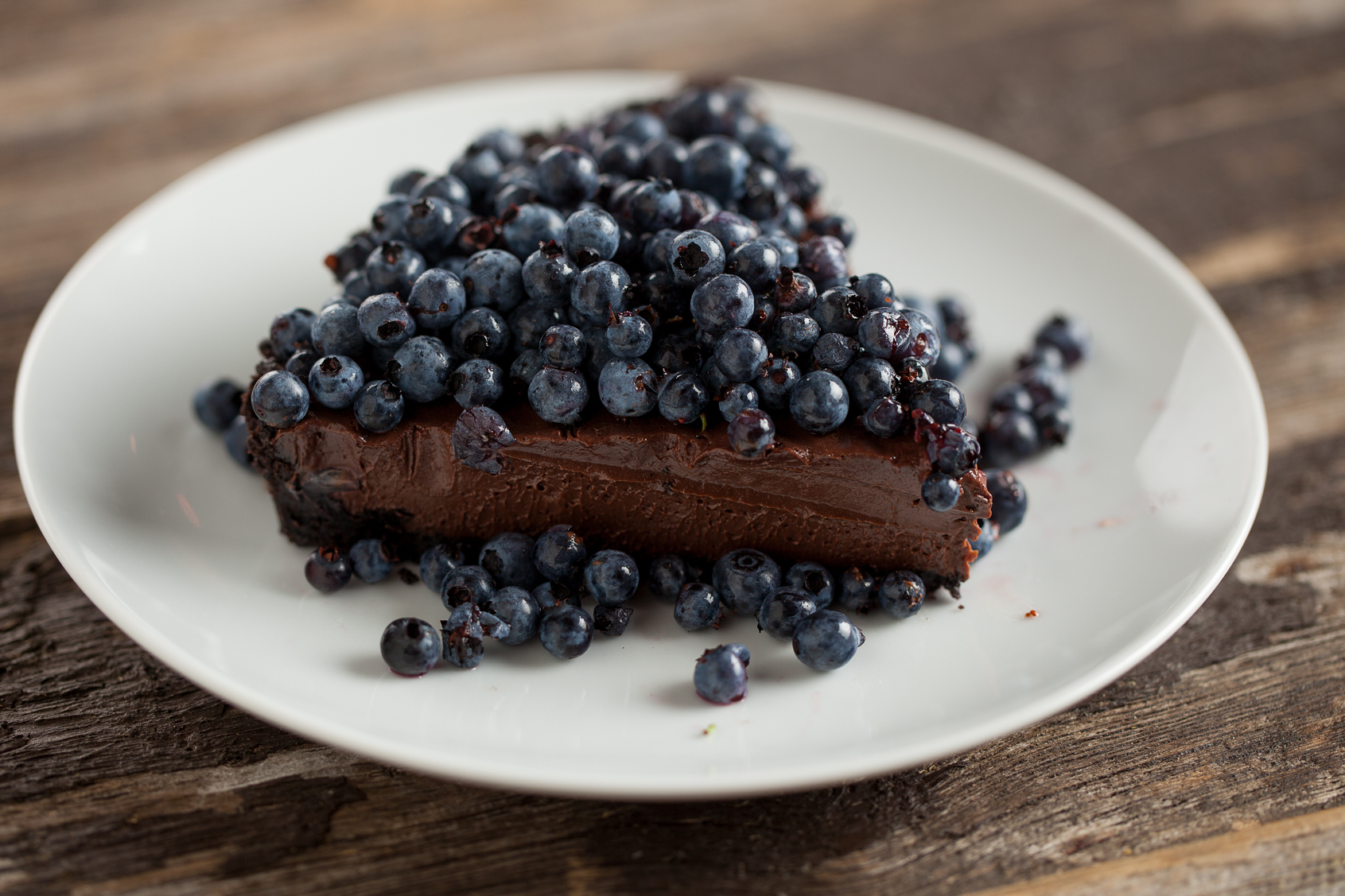 Tarte au Chocolat et aux Bleuets