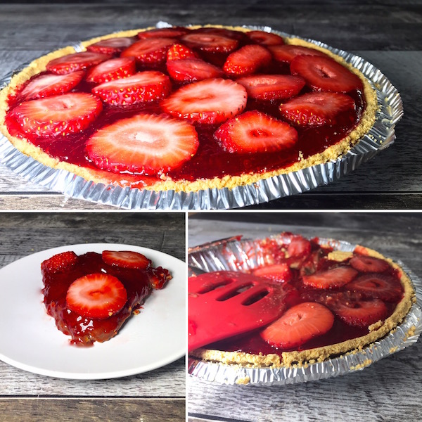 Tarte Biscuits Graham avec Gelée de Fraises et Pouding au Chocolat 6