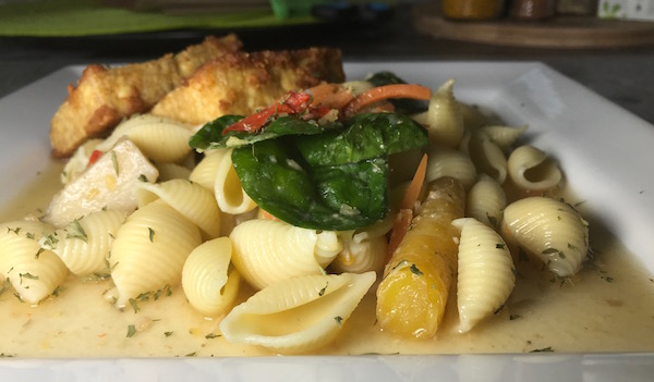 Tofu Frit sur Pâte Alimentaires 5