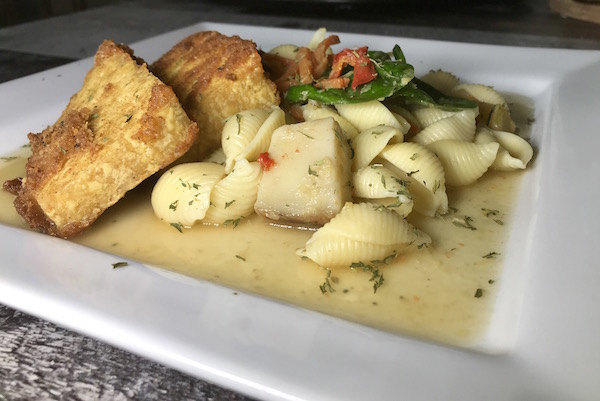 Tofu Frit sur Pâte Alimentaires 6