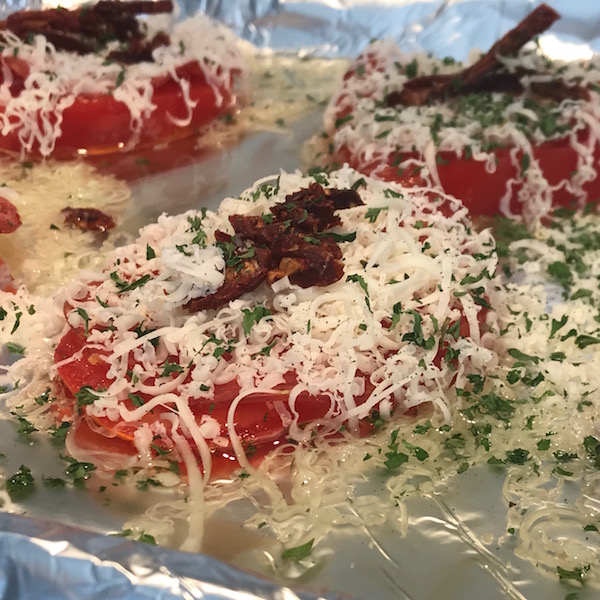 Tomates, Chorizo et Fromage au Four 3