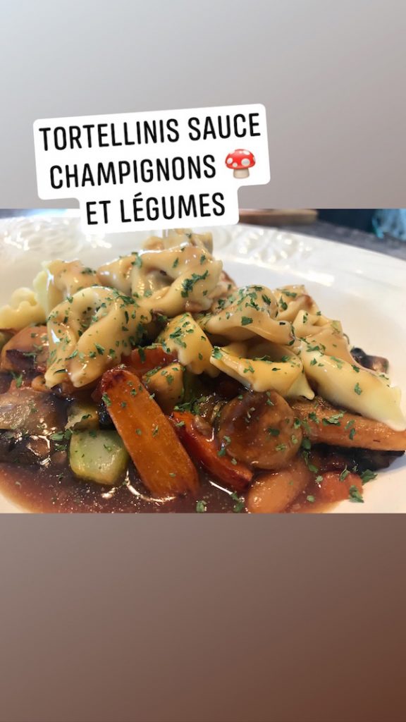 Tortellinis Sauce Champignons et Légumes 1