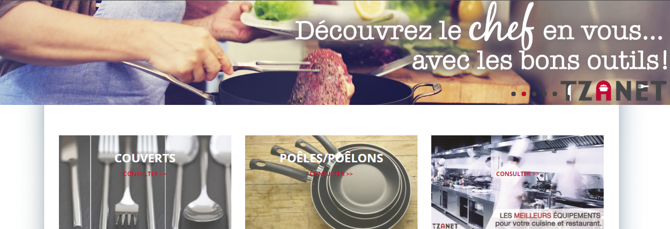 Tzanet Équipement de Restaurant en Ligne