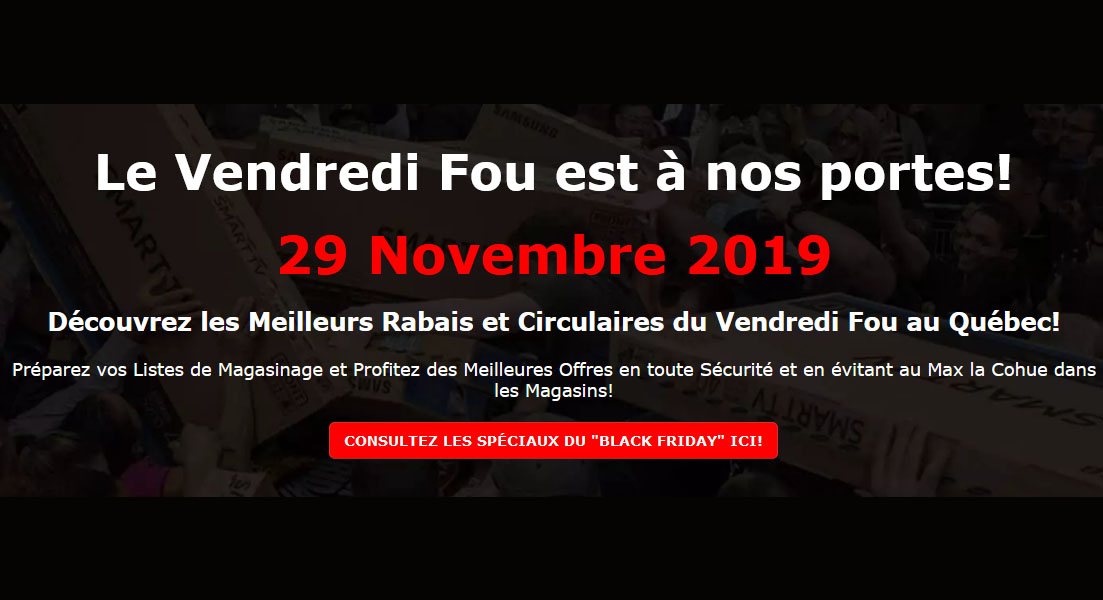 Circulaires du Vendredi Fou / Black Friday (ou Vendredi Noir)