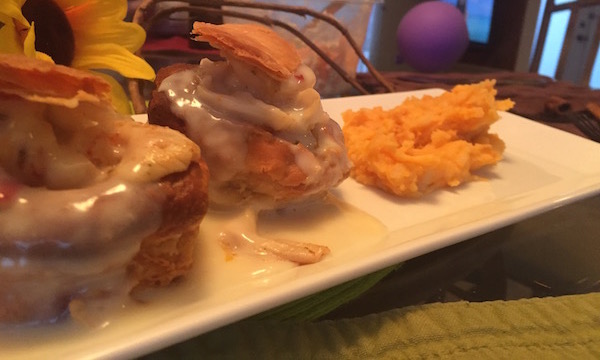 Vol au Vent Sauce Béchamel et Crevettes