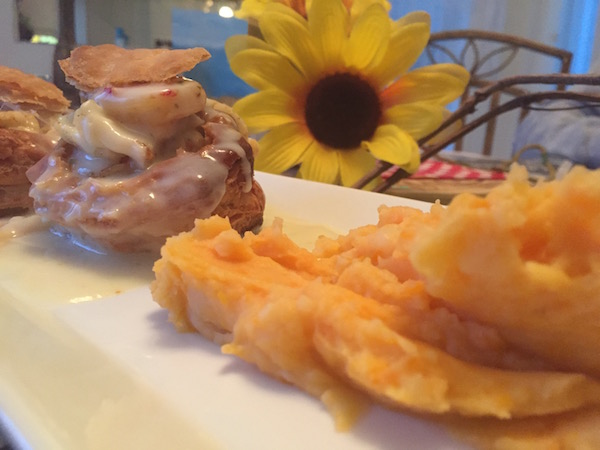 Vol au Vent Sauce Béchamel et Crevettes 1