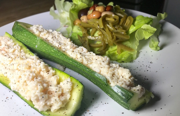 Zucchinis Farcis de Thon Blanc avec Salade Fraicheur Fruitée 11