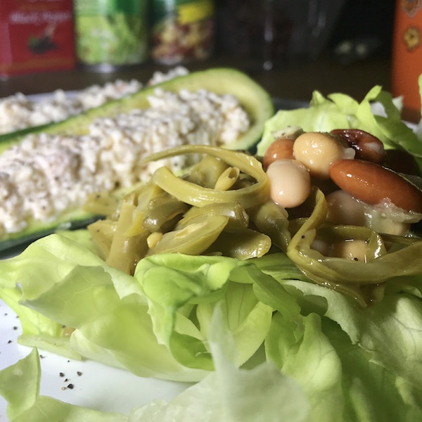 Zucchinis Farcis de Thon Blanc avec Salade Fraicheur Fruitée 4