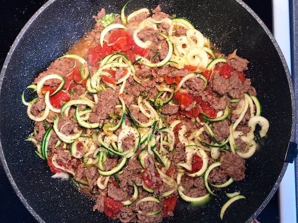 Zucchinis Sauce Tomates et Boeuf Haché 4