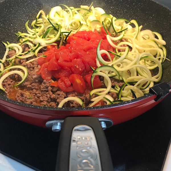 Zucchinis Sauce Tomates et Boeuf Haché 6