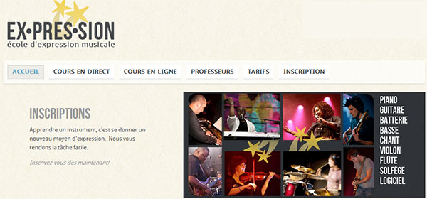 École de Musique Expression en ligne